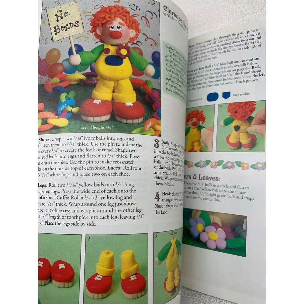 THE SCULPEY WAY WITH  POLYMER CLAY 74 FUN PROJECTS PHOTOS 104 PAGES SOFT COVER